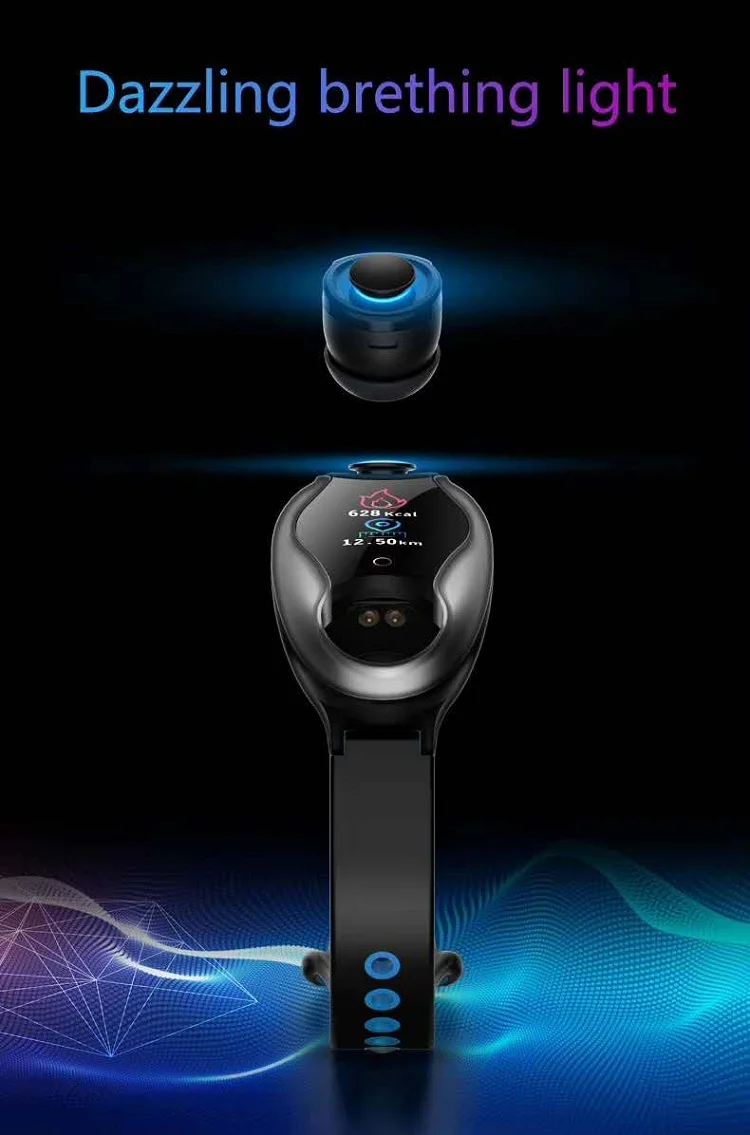 GOGU Fitness Watch Headset 2 In 1 Smart Bracelet Headphone Smartwatch Sports Earbuds I12 I7s I9s For Mobile Phone - ANKUX.COM