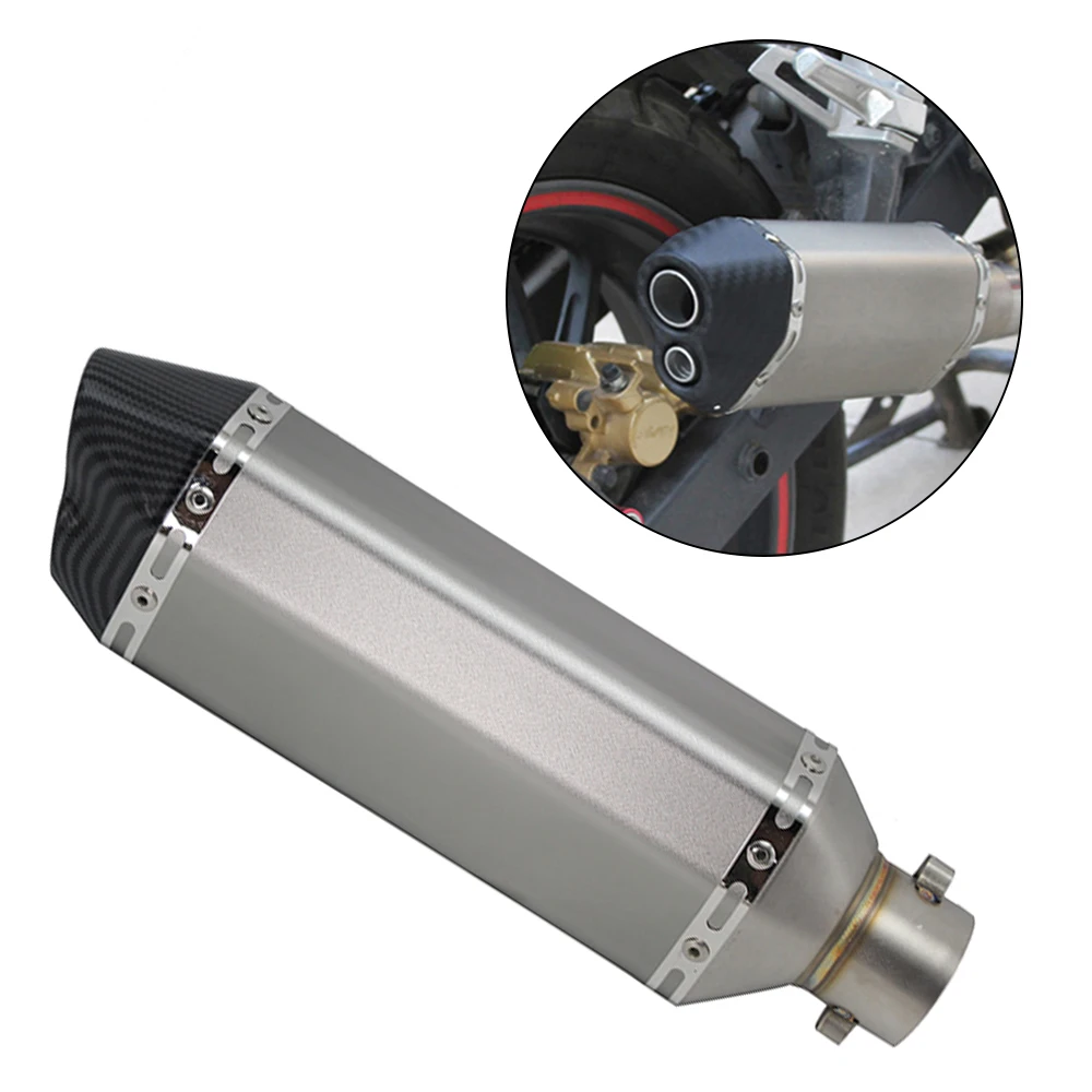 Multifarious Motorcycle Exhaust Muffler 51mm Aluminium Alloy Stainless Steel Fit For Dirt Bike