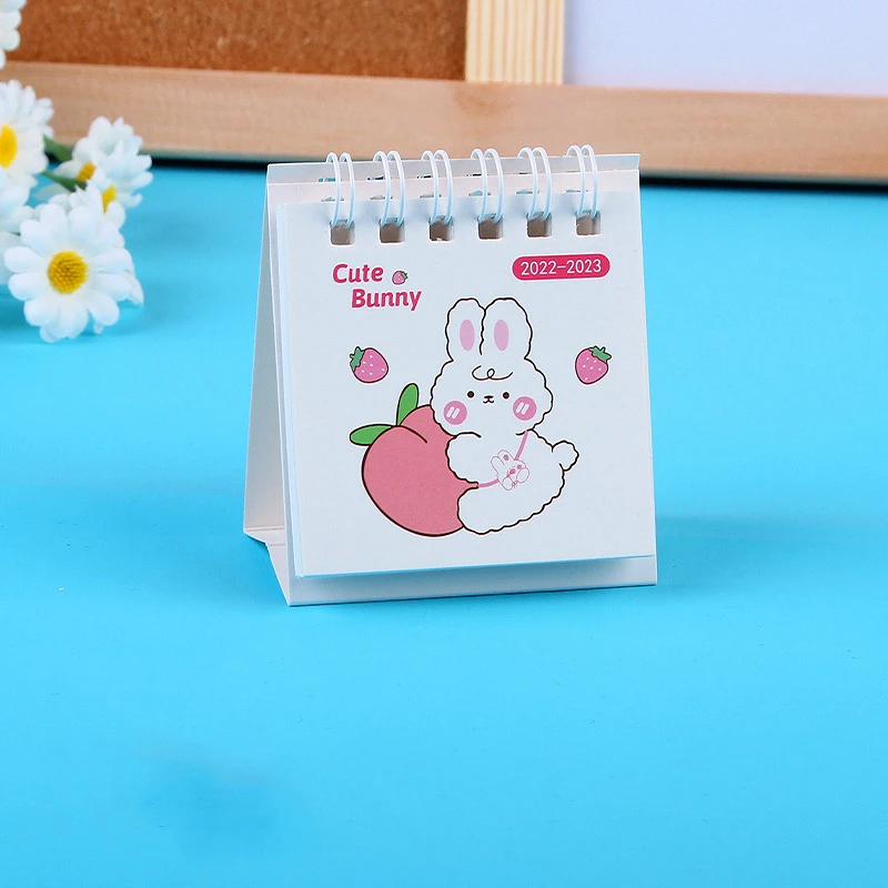 Wholesale Custom Calendar Cartoon Cute Small Mini Coil Hardcover Calendar Home Office Calendar factory