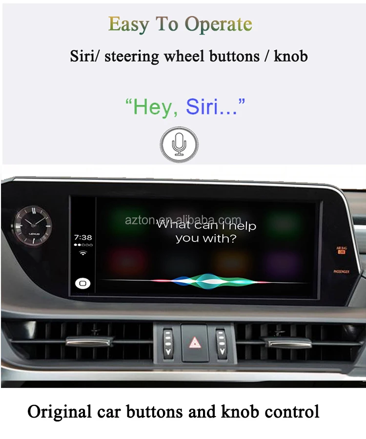 Dashboard Retrofit Wireless Carplay For Lexus Rx 450h/350/ 330/300/200t