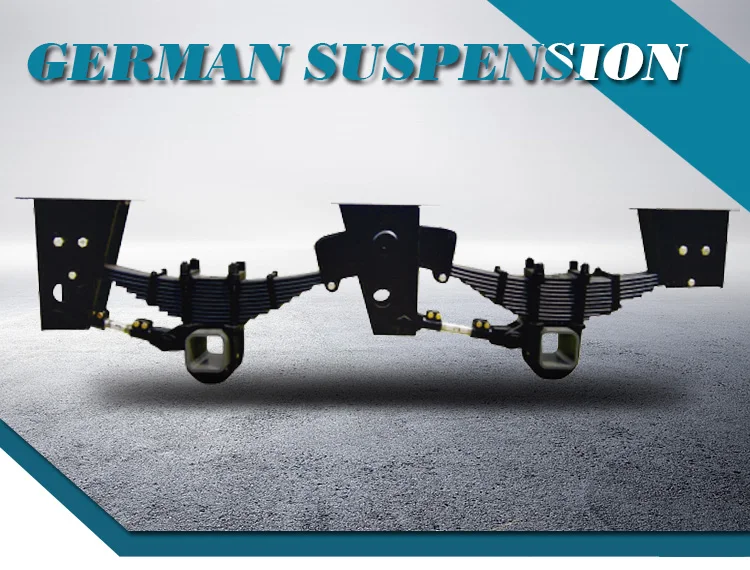 German Type Semitrailer Rear Suspension Parts Beam 3 Axle Suspension