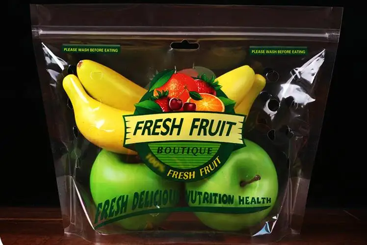 Wholesale Custom Opp Plastic Fresh Vegetable/fruit Packaging Zip Lock