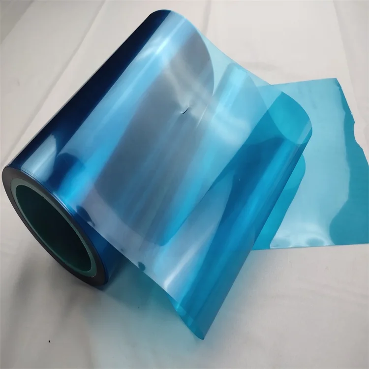 Blue Adhesive Plastic Film Pvc Acrylic Film For Cutting Semiconductor