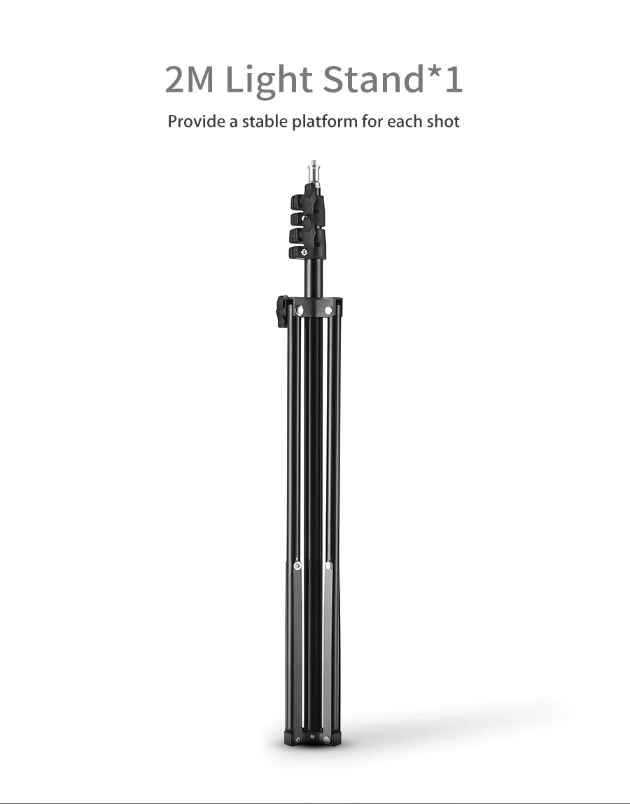 2m 1/4 Screw Light Stand Tripod For Photo Studio Softbox Video Flash