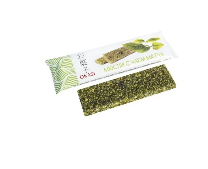 
Okasi Stick Cereals Bar with Matcha Tea 40 g. 