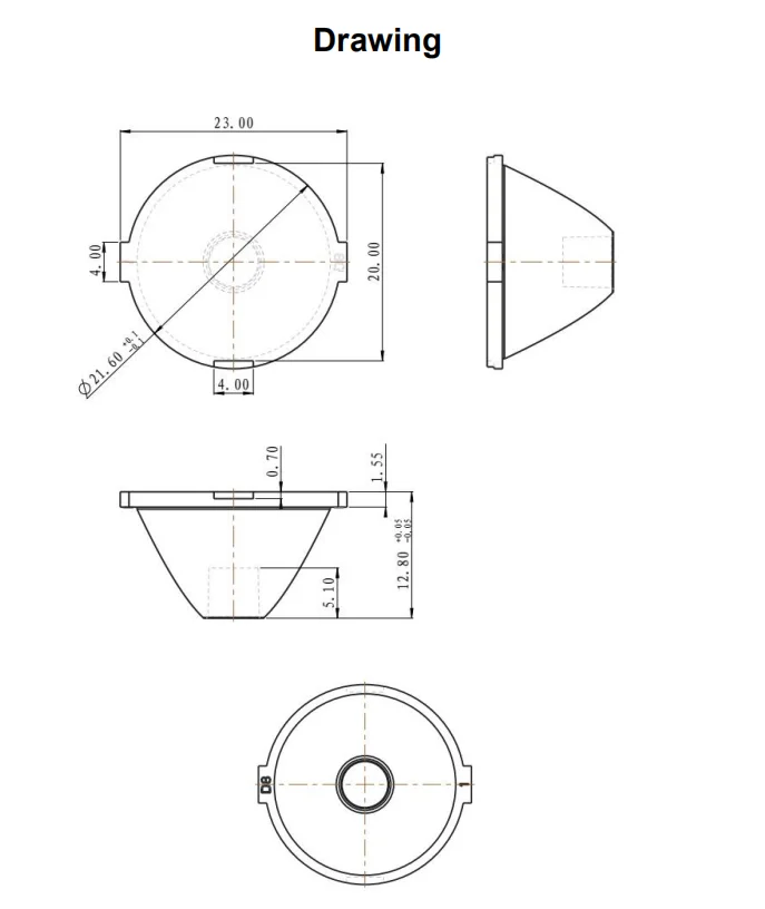 Stage Lighting 5050 Optical Acrylic Lensed 5mm 3 5 10 Degree Narrow ...