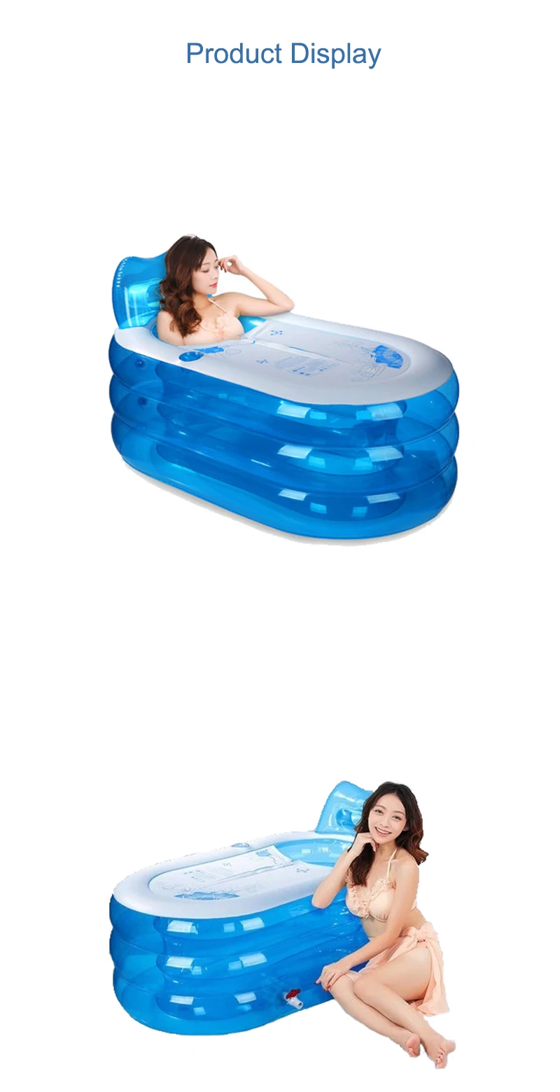 Portable PVC Adult inflatable Bath tub Indoor Outdoor with Stocks Fast Shipping