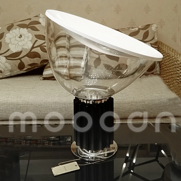 Modern Decorative Luxury Living room Aluminum alloy and Glass Radar Taccia Table Lamp