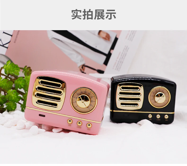 Newly designed professional mini retro trendy portable wireless blue tooth outdoor home theater christmas speaker waterproof - ANKUX.COM