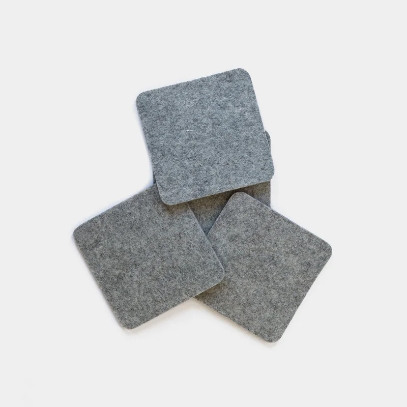 muti-colors christmas drink felt coaster