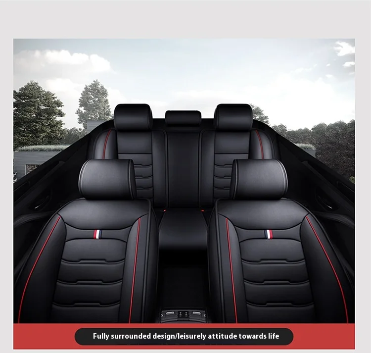 Leather Car Seat Cover Four Seasons Universal Wash-Free Cushion Easy-to-Care Seat Accessory manufacture