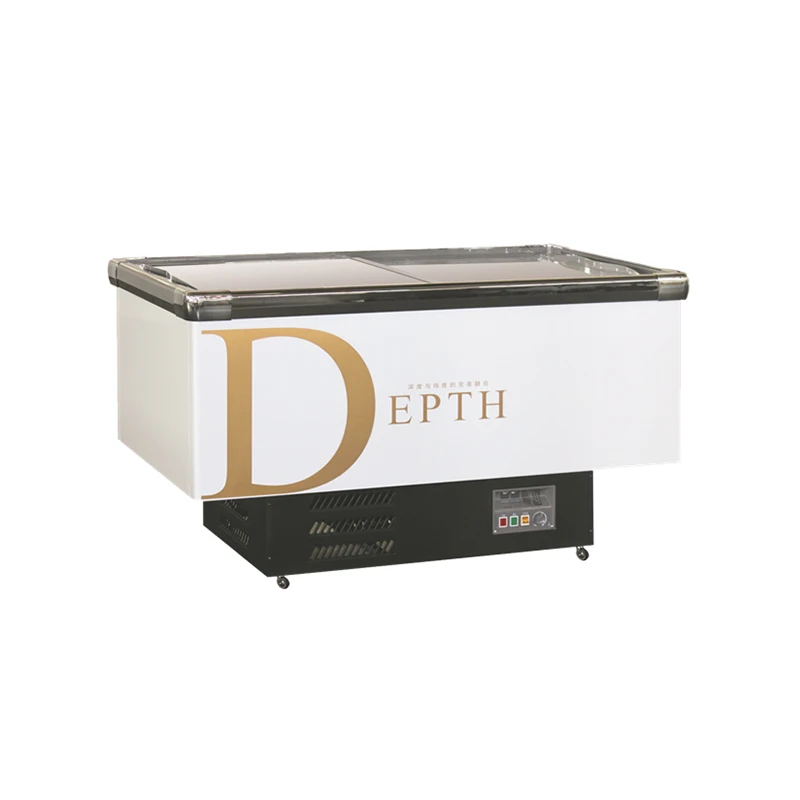 Best price wholesale deep chest freezer commercial display freezer with sliding glass door