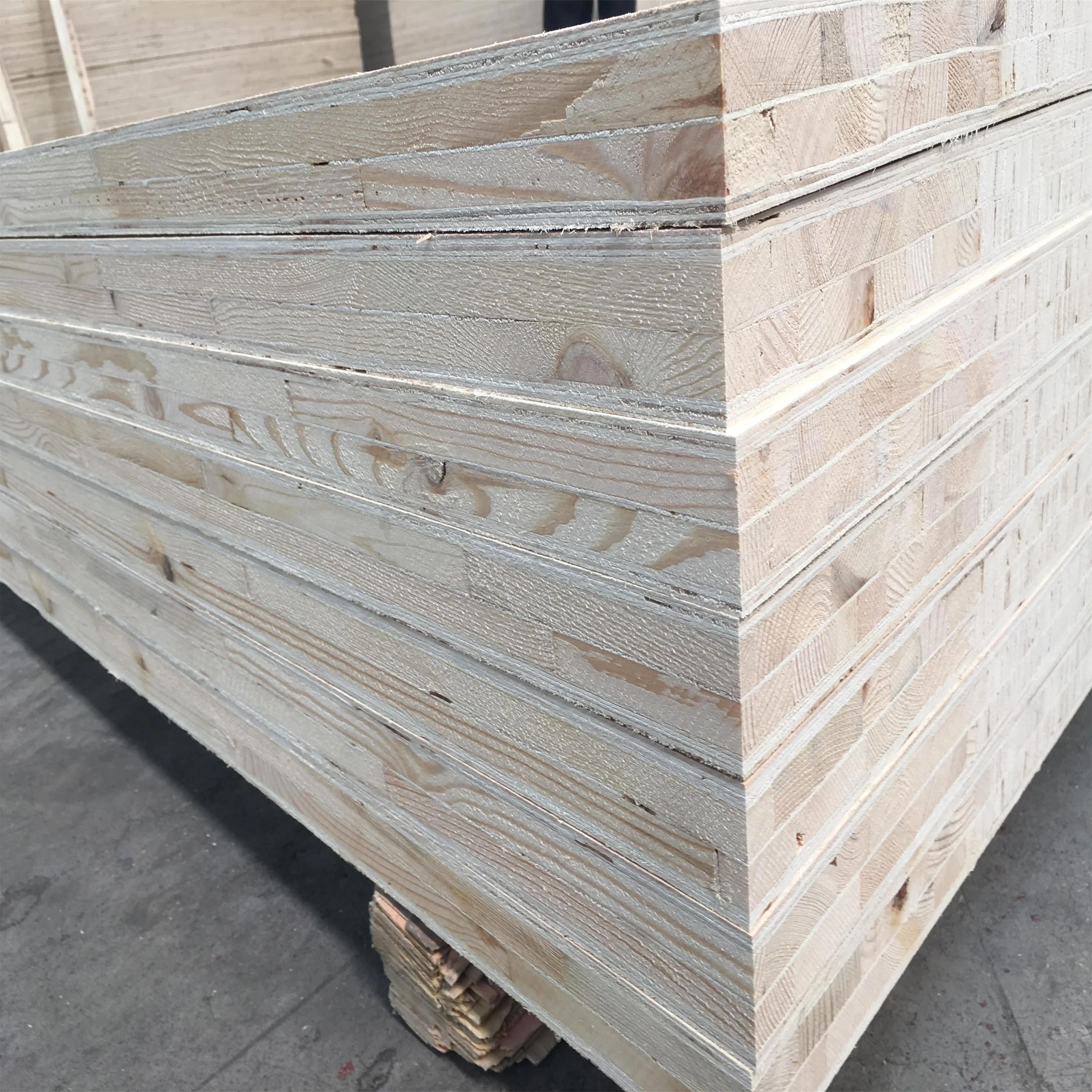 natural wood veneer pine core block board with various thickness