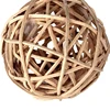 Wholesale Natural hand woven decorative colored round woven rattan ball