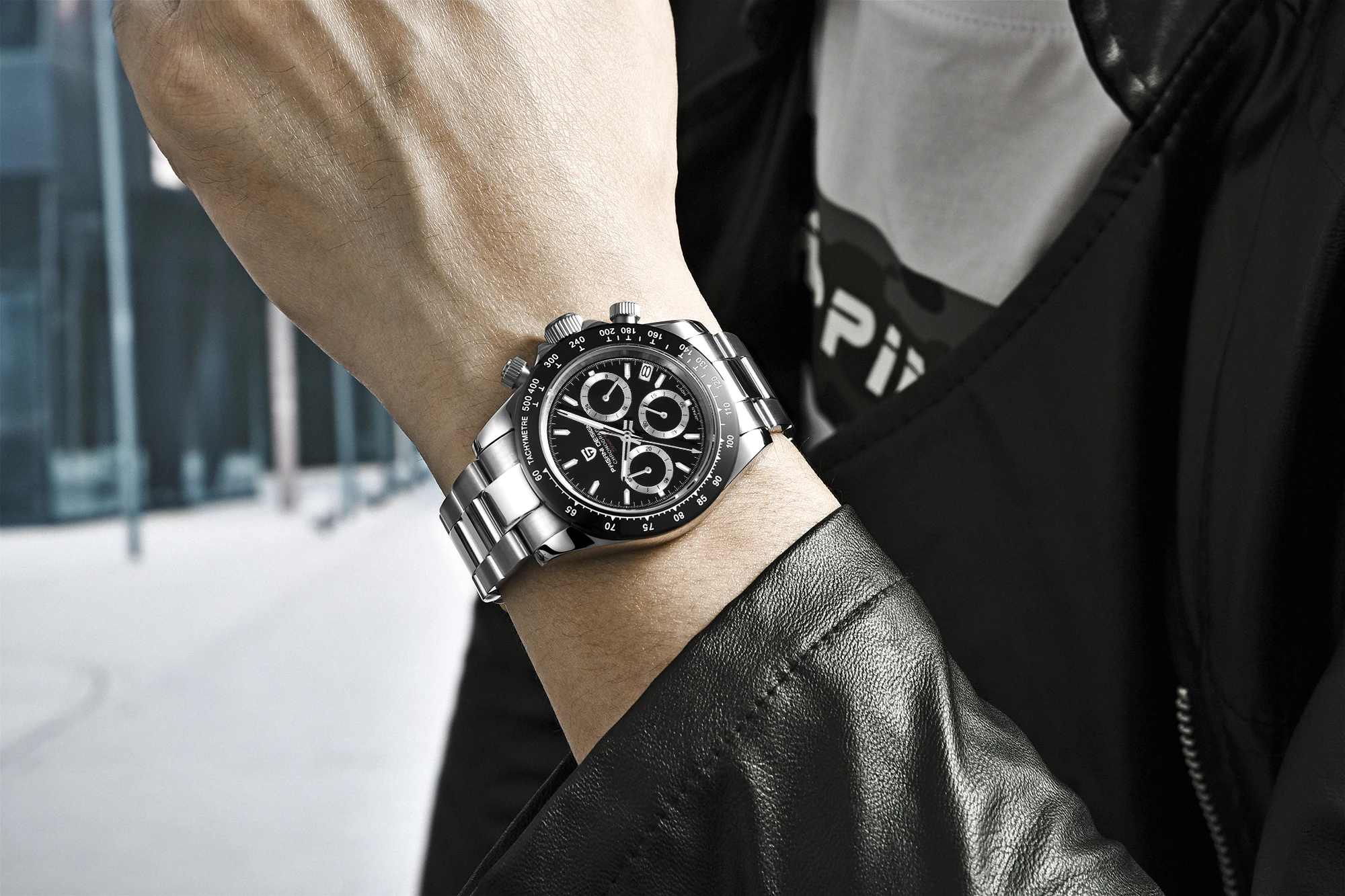 パガーニデザイン1644高級ゴールドマンクォーツ時計専用ステンレススチールストラップ耐水性クロノグラフヴィンテージビジネスウォッチ Buy 高級シルバー男性クォーツ時計 日付表示腕時計 スポーツハンド腕時計 Product On Alibaba Com