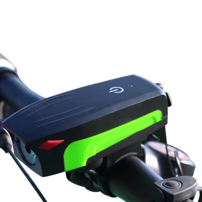 Mountain bike lights touch the horn headlights light USB charging electric horn bells cycling equipment accessories