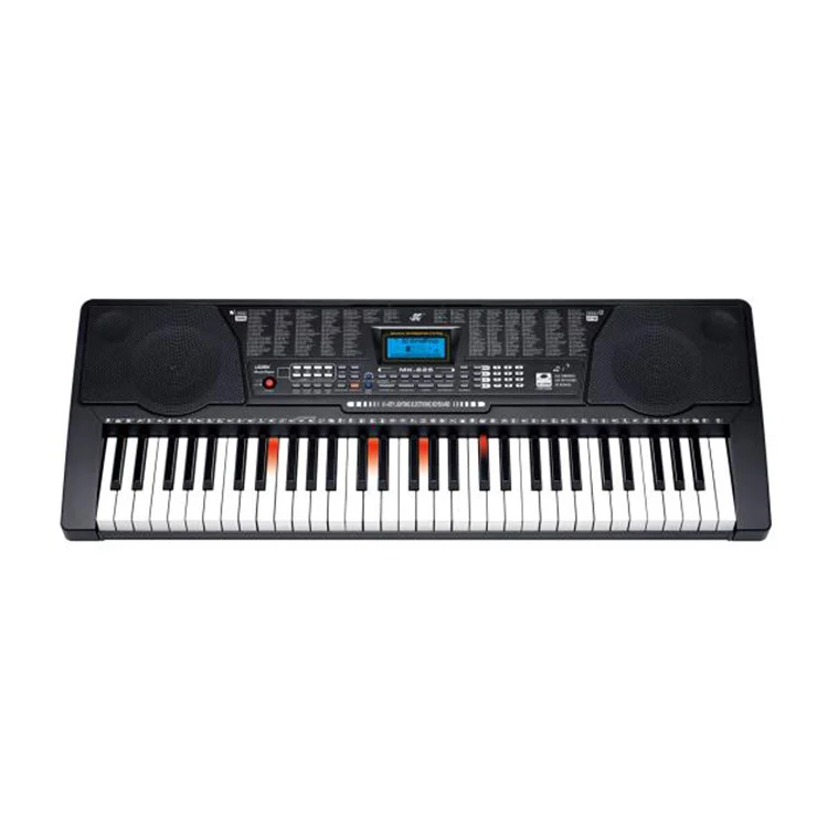 MK-825 61-Key Portable Electric Organ Keyboard with 255 Rhythms