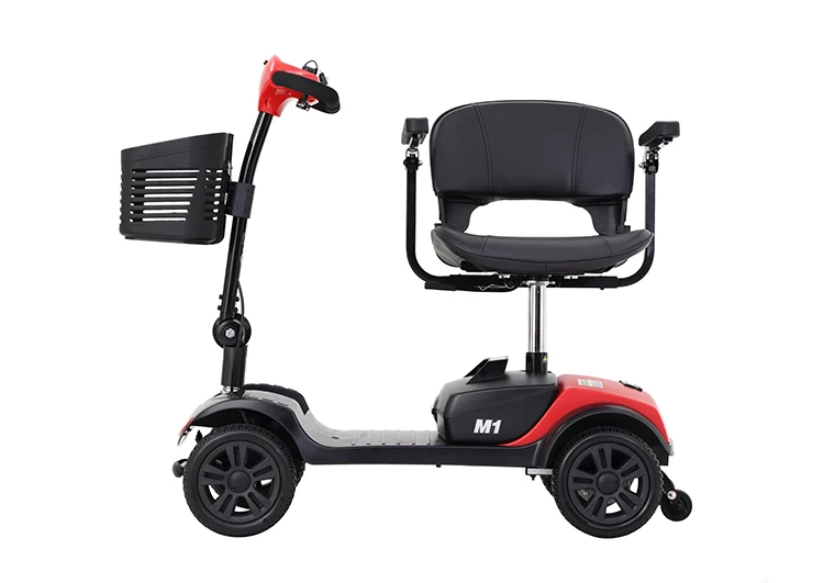 Rehabilitation Therapy Supplies Foldable Lightweight Travel Electric Mobility Handicapped Scooter