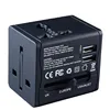 Universal Dual USB Charger International Plug Adapter, World Travel AC Power Charger Adaptor with AU US UK EU