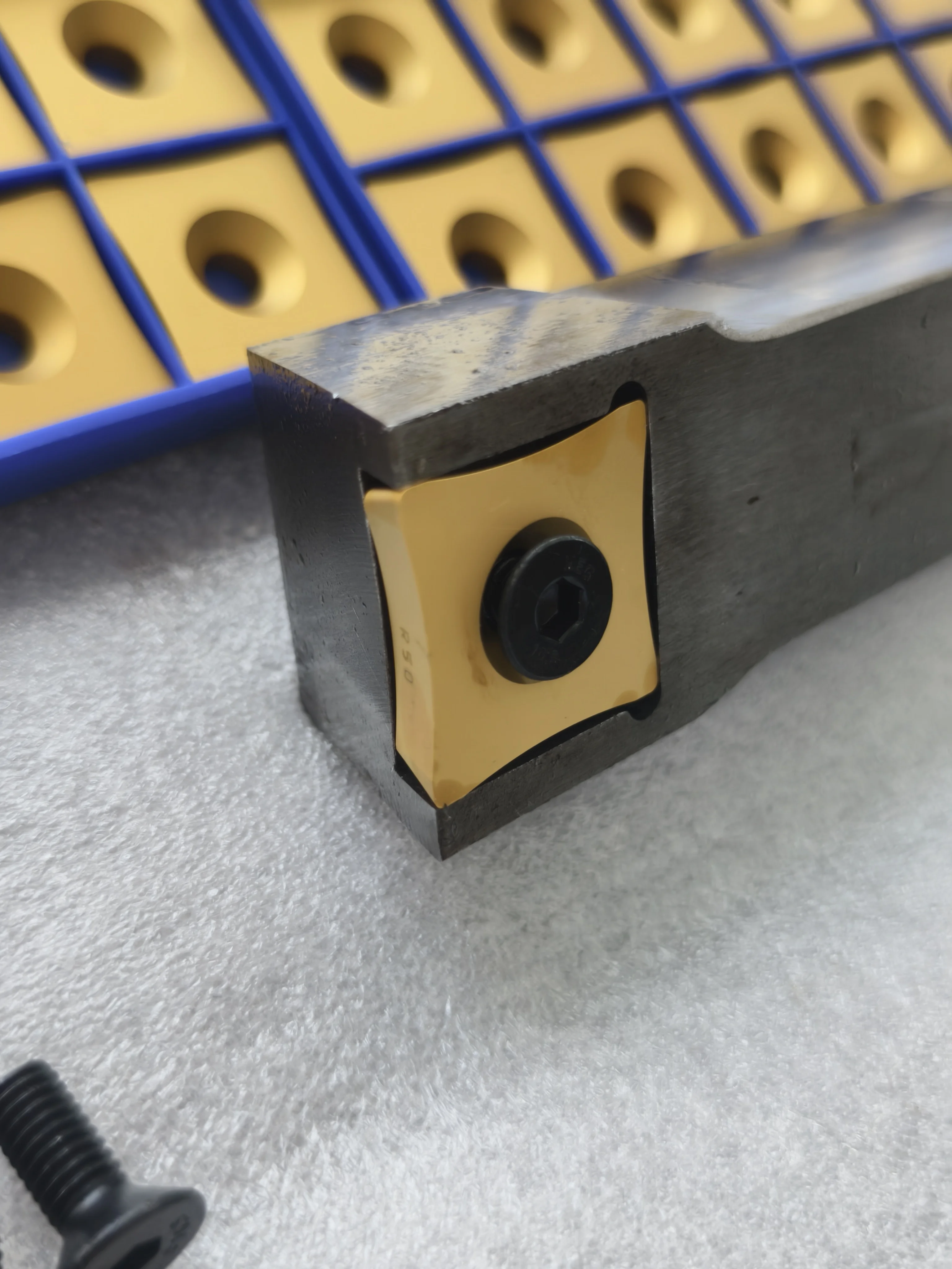 SOUB2506-R80 SOUB2506-R100 Carbide Scarfing Insert Tube Pipe Production Inserts CVD Coated OEM Custom 10pcs MOQ