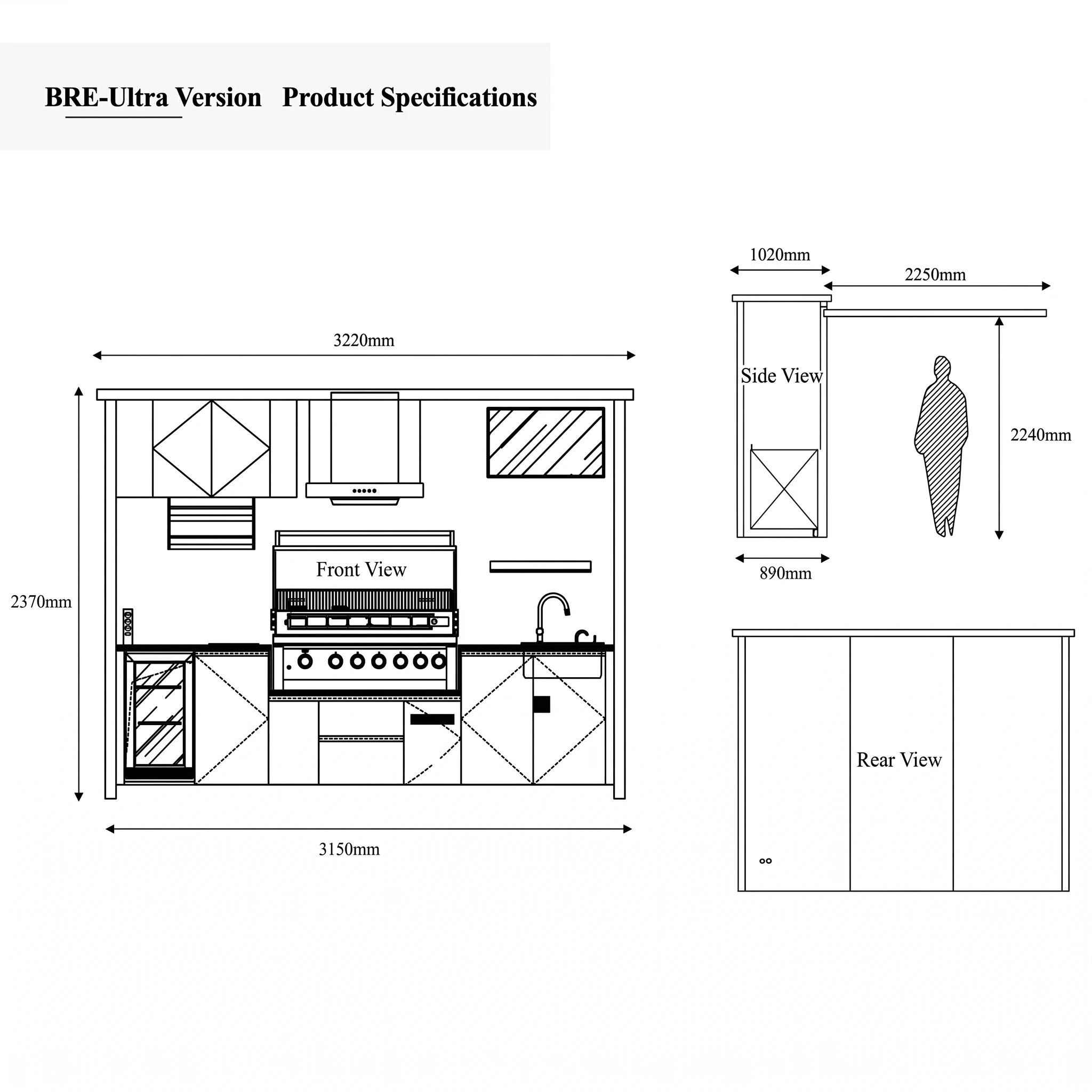 BRE-Ultra Technical Drawing
