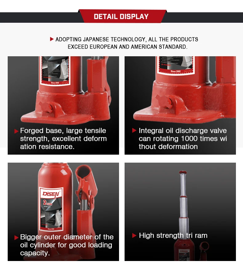 Best Quality 2.5ton Hydraulic 3 Stage Long Horizontal Bottle Jack Buy