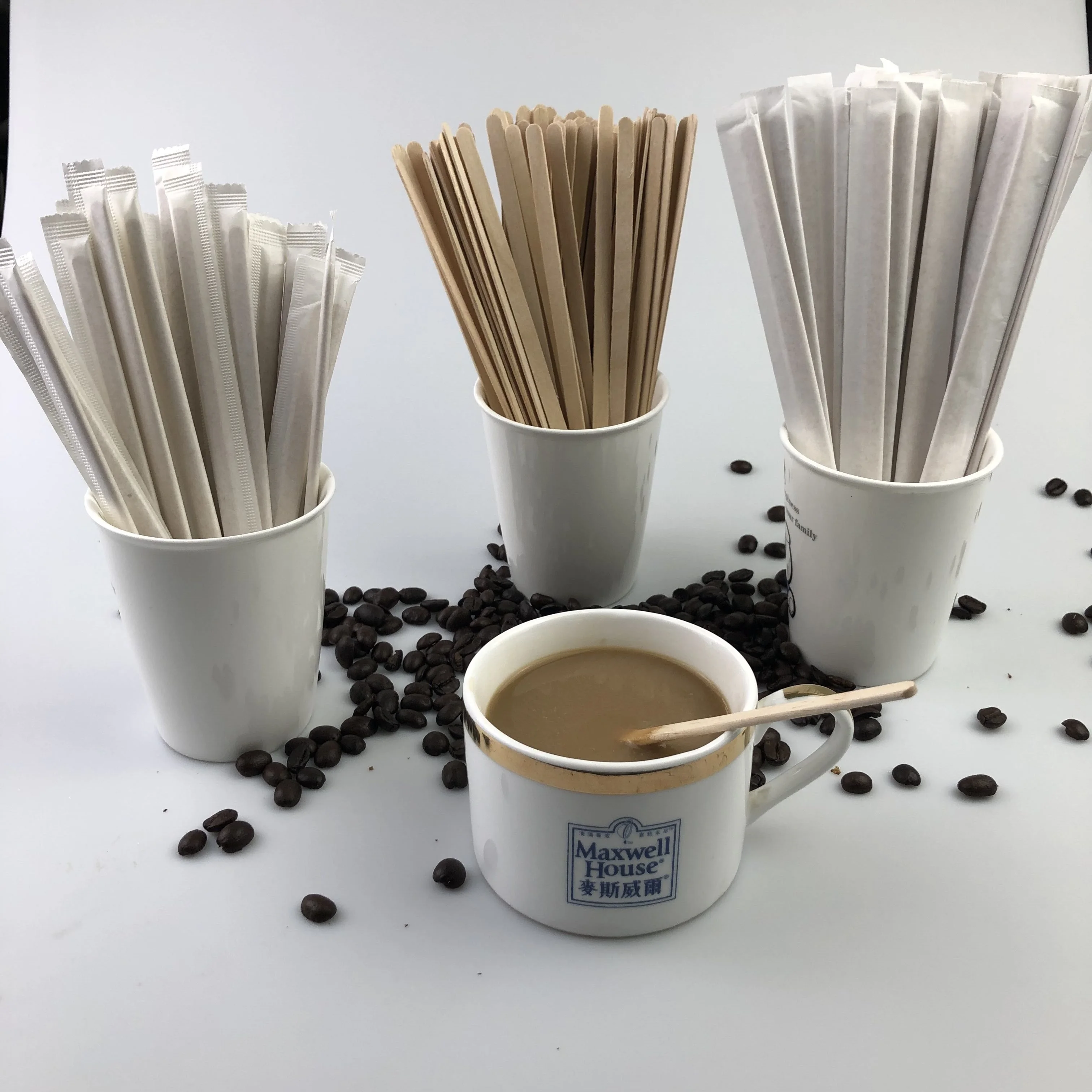 免费样品工厂价格环保一次性木制咖啡搅拌棒