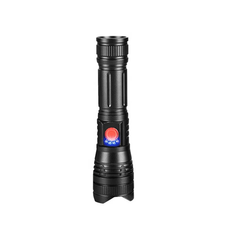 Ultra Bright USB flashlight most powerful led rechargeable Torch Flashlight