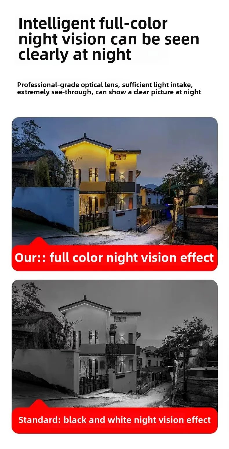 云鸟V360pro智能双镜头高清IP摄像机4G Wifi LED太阳能路灯报警推云数据批发供应商