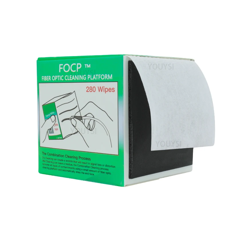 280pcs Anti-static Lint-free Wipes Dust Free Paper Fiber Optic Cleaning Tools SH 