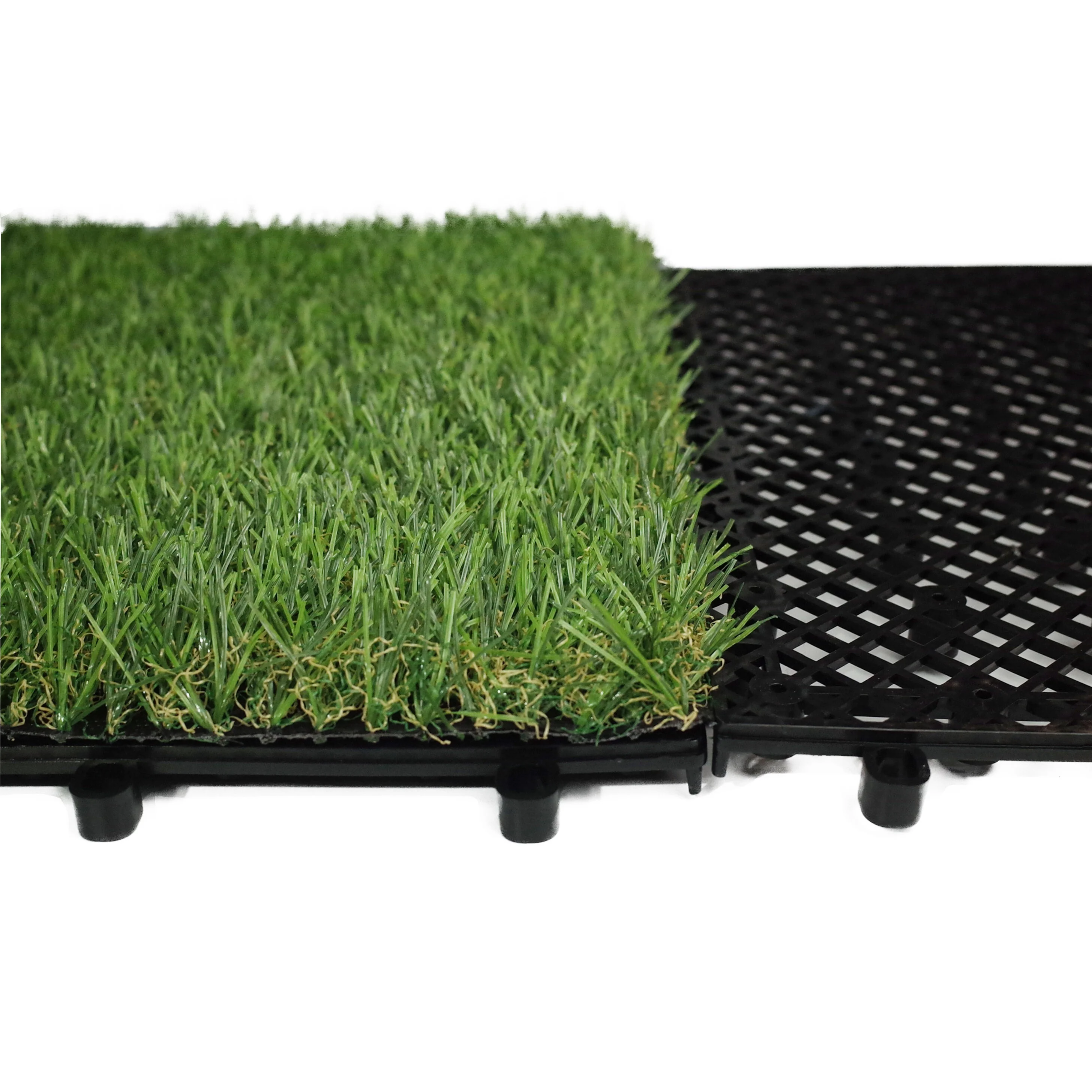 Top Products Synthetic Interlocking Grass Faux Artificial Grass Carpet