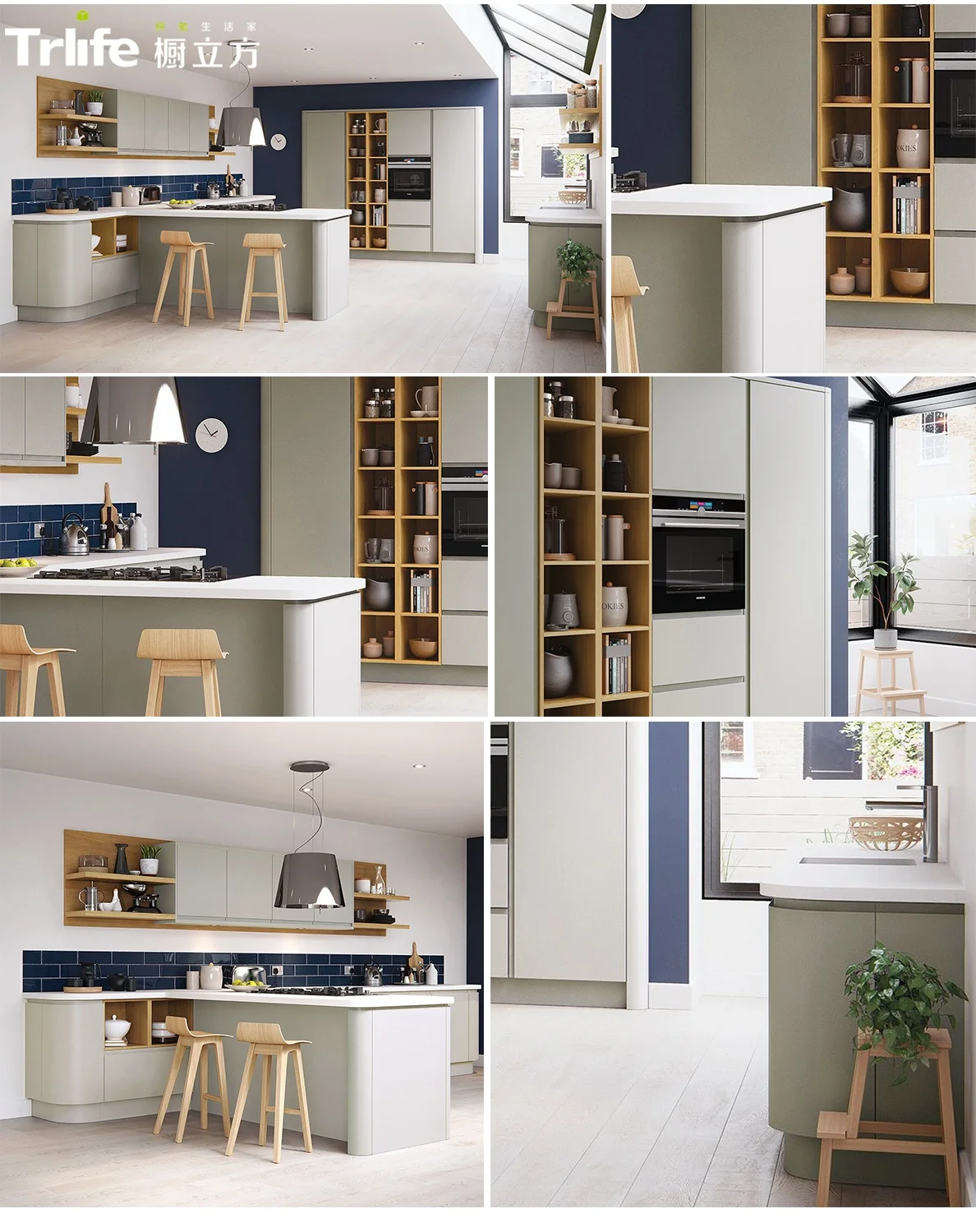High quality new design of melamine kitchen cabinet