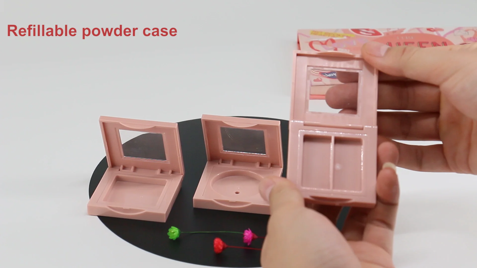 Empty Square Single Eyeshadow Case Blush Container With Mirror Buy