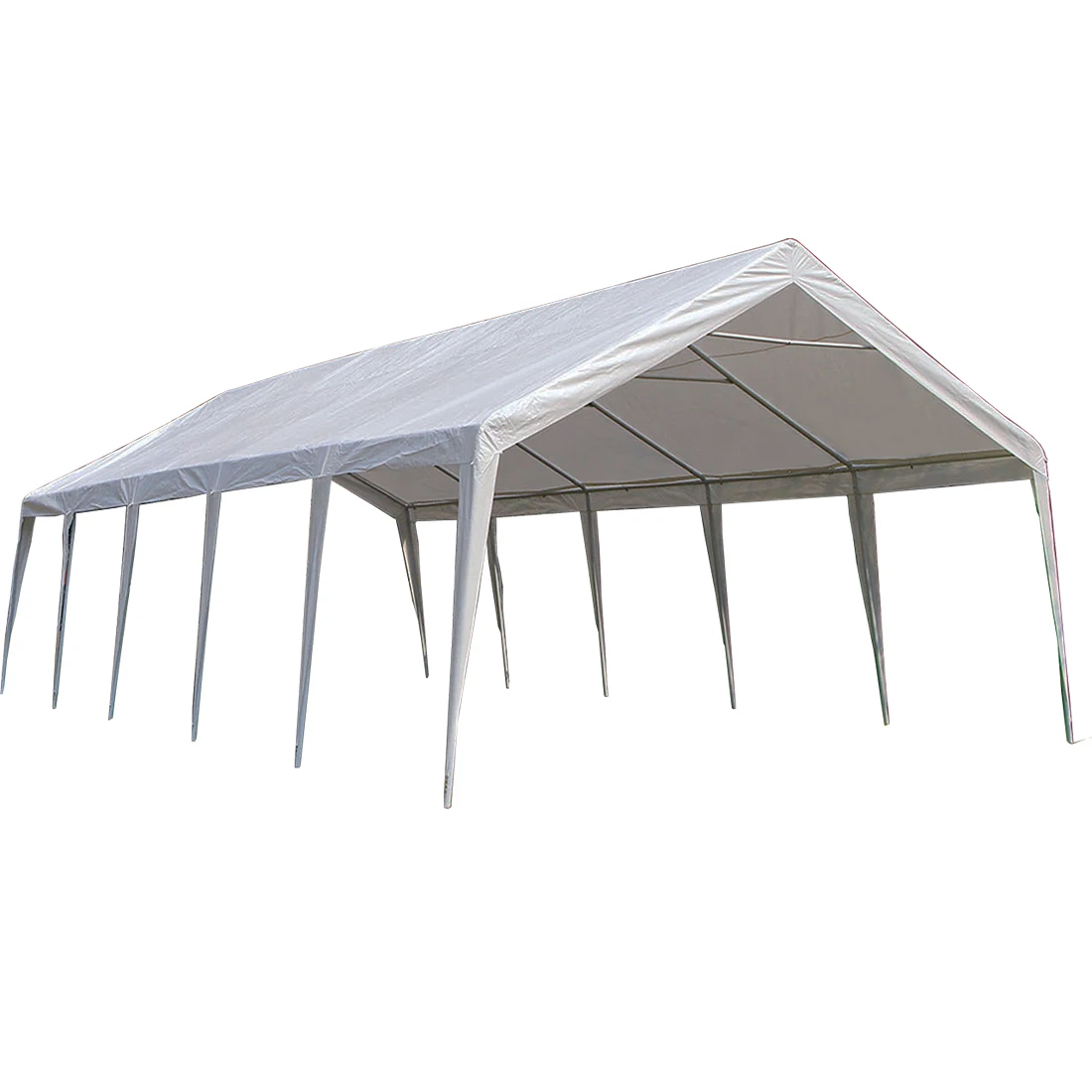 Uplion Different Sizes Carport With Windows Cuspidal Roof Steel Tube