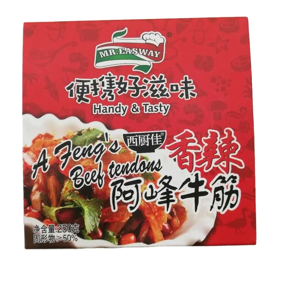 250g Spicy Beef Tendon Beef Canned Food Factory Meat Products Sales