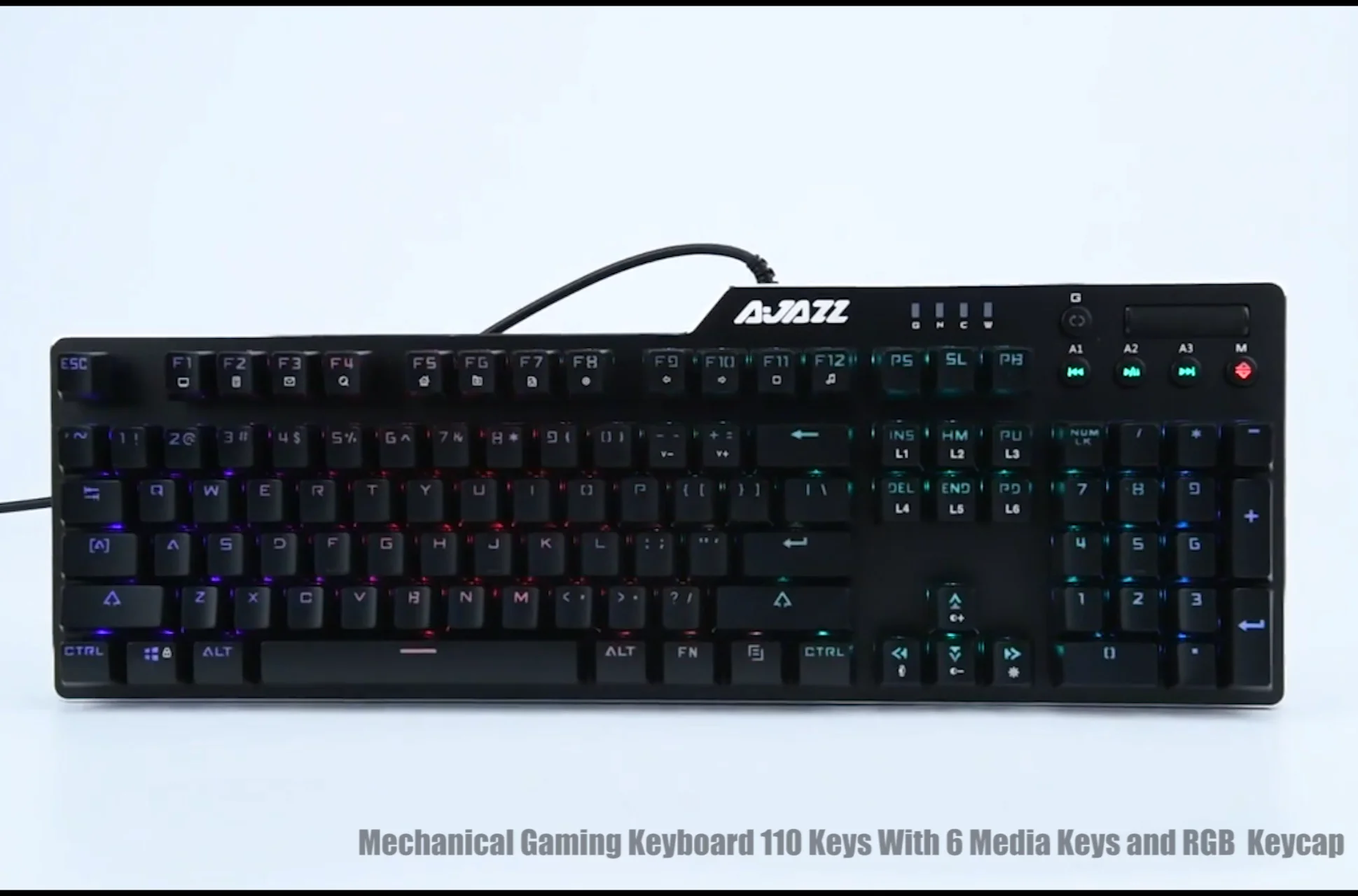 Ajazz Ak35i Rgb Ergonomics Mechanical Gaming Keyboard Antighosting