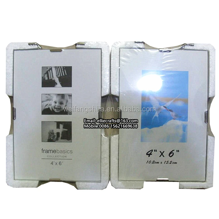 Wholesale Chutting Frameless Glass Clip Photo Frame Cheap Wall Hanging