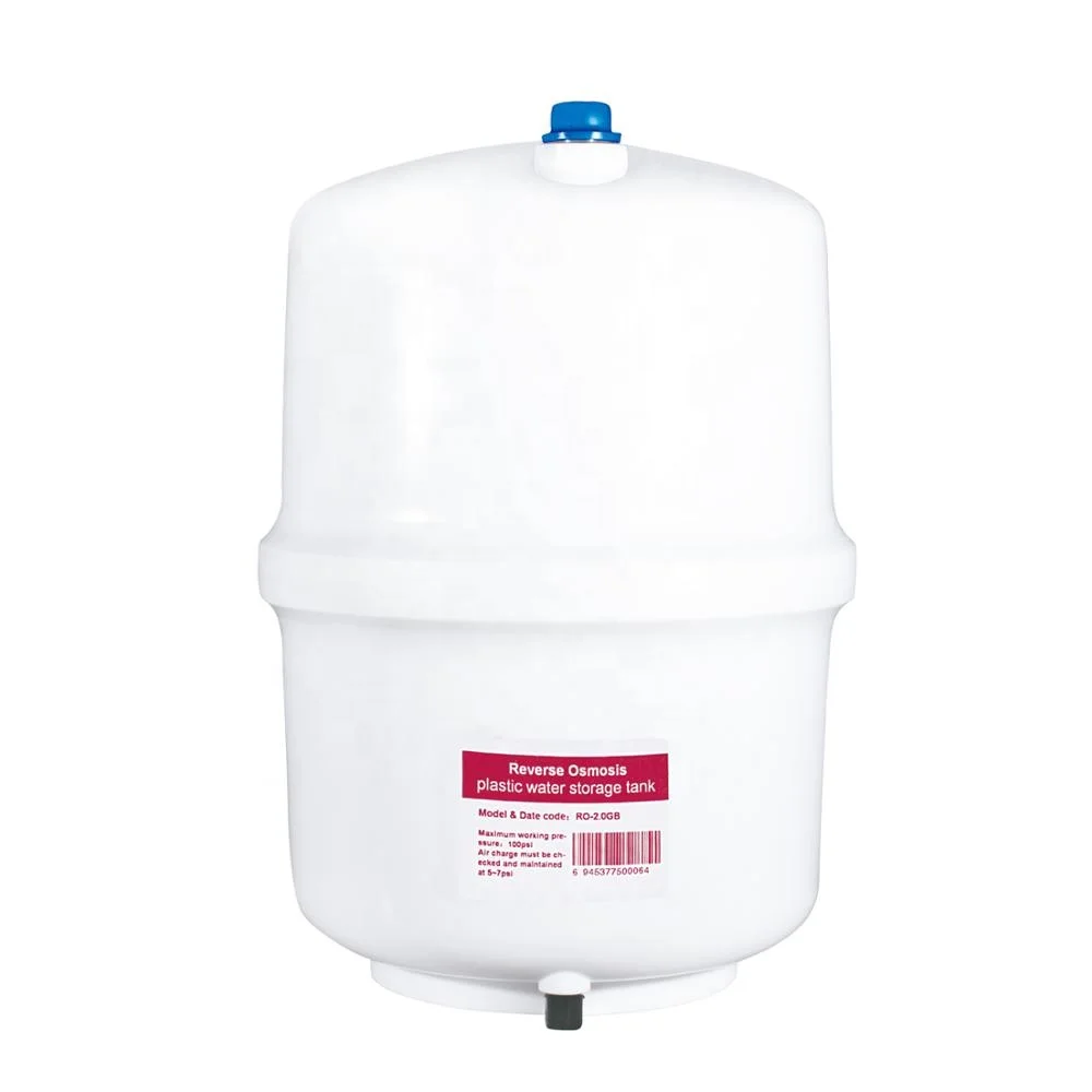 
2.0 gallons White Plastic Pressure Water Tank for Water Filters and RO systems 