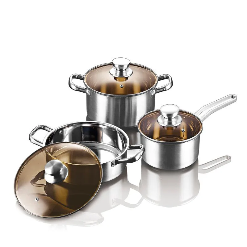 High Quality Cookware Sets Capsule Bottom Stainless Steel Cooking Pots ...