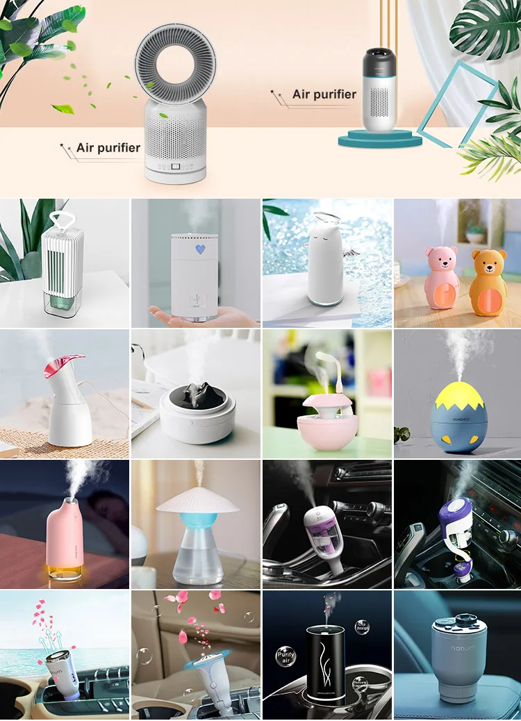 China Wholesale Portable CE Mini Usb Air Humidifier with light fan