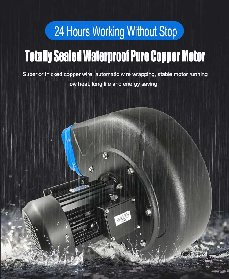 Silent High Cfm,Hp,Speed And Pressure Electric Industrial Centrifugal