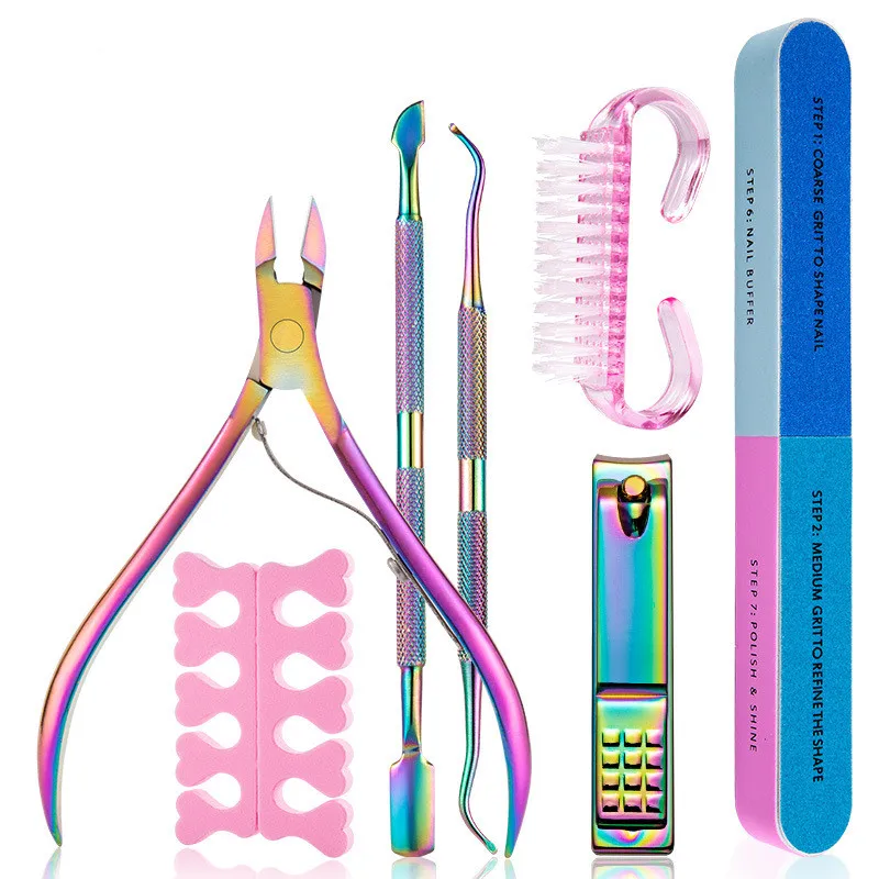 product best quality  pedicure tools  beauty set professional manicure tools 7 pcs manicure set-1