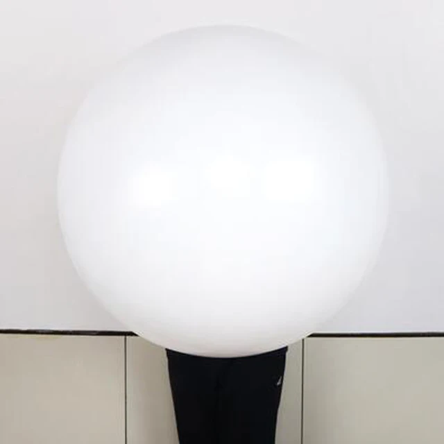 36英寸乳胶圆形白色气球巨型气球拍照生日婚礼派对节日活动装饰10件