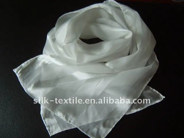 burnout silk satin scarf