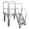 Platform with 304 stainless steel for leg and Aluminum embossed sheet for deck