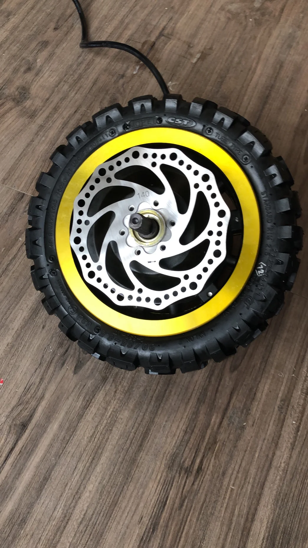 60V 3000W Gold color 65km/h 11inch Scooter hub Motor