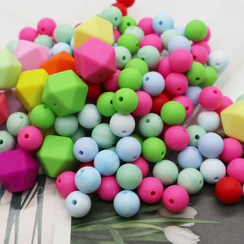 silicone teething beads bulk