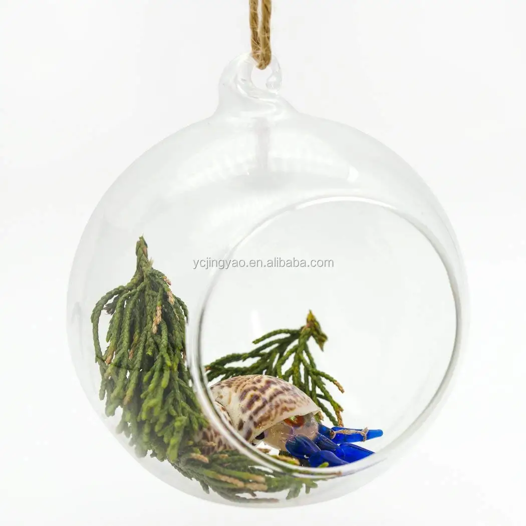 Wholesale Diameter 10cm Glass Bauble Sphere Ball Hanging Terrarium
