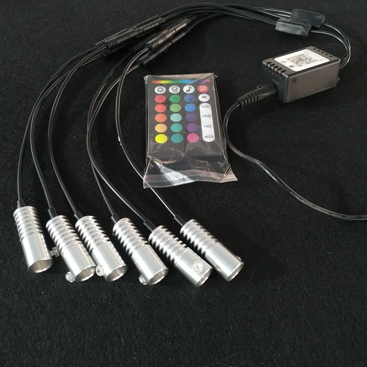 DC12V 6*1w APP control mini fiber optic engine with music for Fiber optic lights in the car