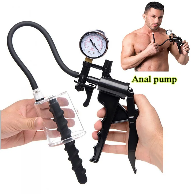 2023 New Manual Vacuum Anal Pump Prostate Massage Butt Plug Masturbator  Anus Sex Toys for Man Women Spiral Anal Beads Dilator